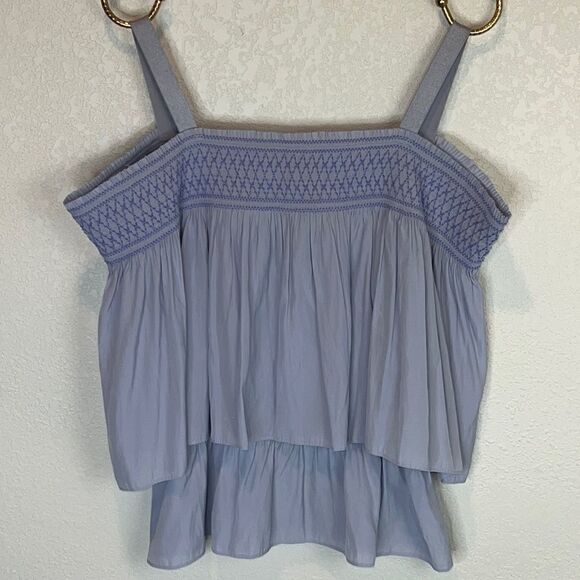 NWT Ramy Brook Shari Blue Layered Top Small - Picture 2 of 12